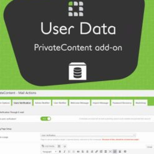PrivateContent – User Data Add-on