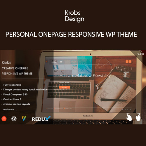 Krobs – Personal Onepage Responsive WP Theme