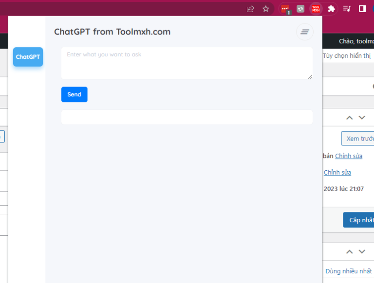 Mua Chatgpt, ứng dụng extension chrome chatGPT do bên Toolmxh cung cấp